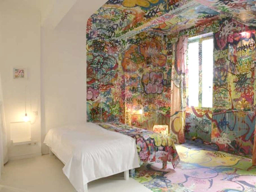 Au Vieux Panier, Marseille

<p>This unassuming townhouse in the Panier district hides five mad-cap rooms that function as part B&B, part blank canvas. A new batch of artists is drafted in each year to paint the spaces afresh. The current collection includes Fusion by Philippe Baudelocque, inspired by the stars; Panic Room, by graffiti artist, Tilt; Purgatory Palace by the graphic duo Mass Confusion, using visual references from Dada to Art Deco.</p>

<p>Au Vieux Panier, 13 Rue du Panier, Marseille, France (00 33 6 32 19 90 05; auvieuxpanier.com). Doubles start at €90, including breakfast.</p>