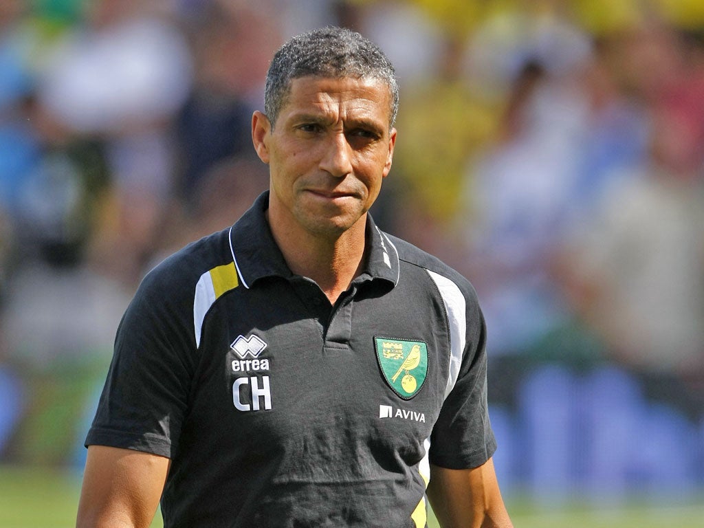 Norwich manager Chris Hughton hopes to upset his old club Spurs