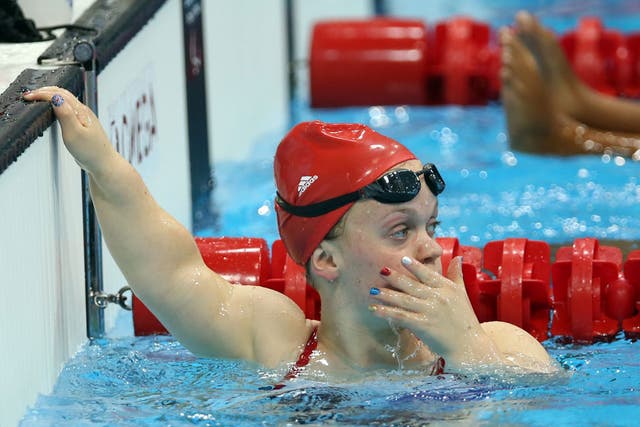 Britain's Ellie Simmonds prepares to take on the American world record holder in London and replicate her golds in Beijing