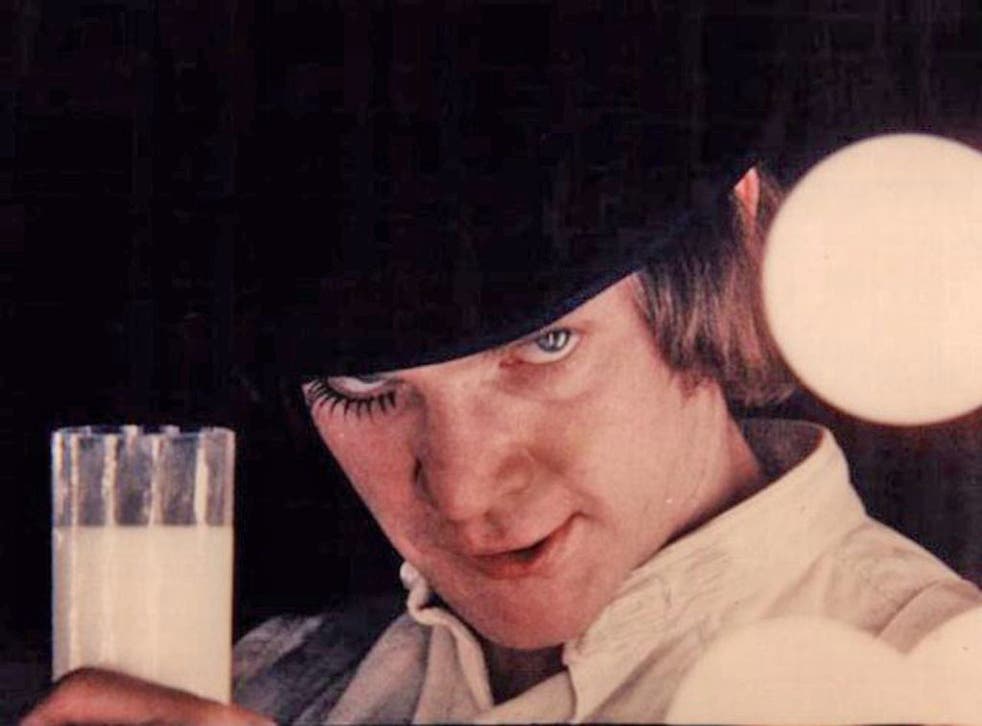 Malcolm McDowell in the 1971 film of A Clockwork Orange