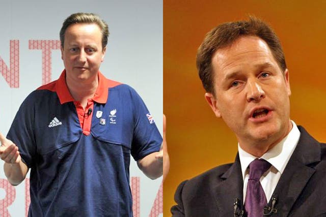 Relations between Clegg (right) and Cameron have gone downhill