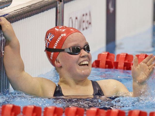 Golden girl: Ellie Simmonds won the S6 400m freestyle race