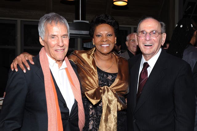Hal David (right) photographed in 2011 with his songwriting partner Burt Bacharach, and Dionne Warwick