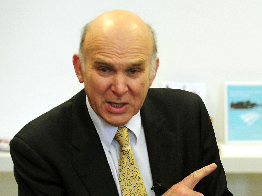 Some MPs thought Vince Cable could have been more effusive in his support for Nick Clegg