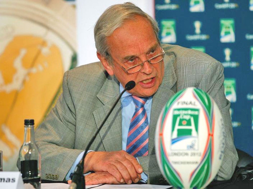 Martyn Thomas: The former RFU chairman was accused of acting
improperly