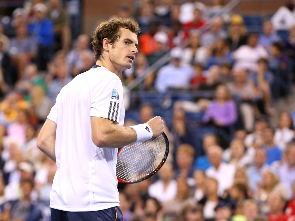 Andy Murray in action at the US Open