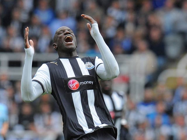 Newcastle United striker Demba Ba