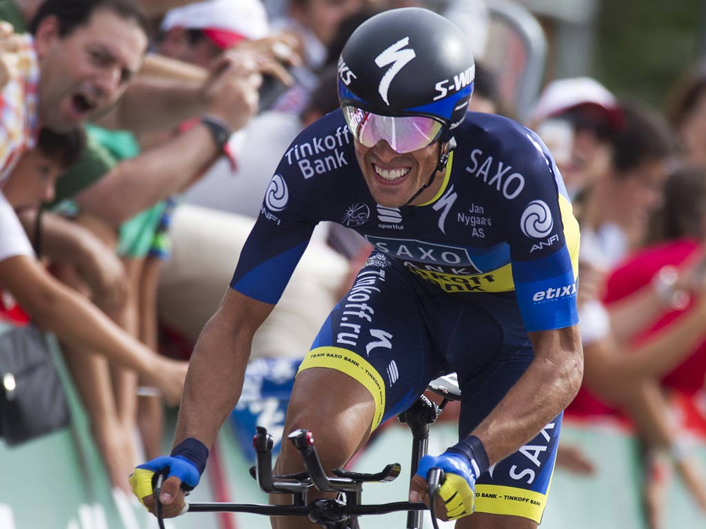 Alberto Contador on the Tour of Spain