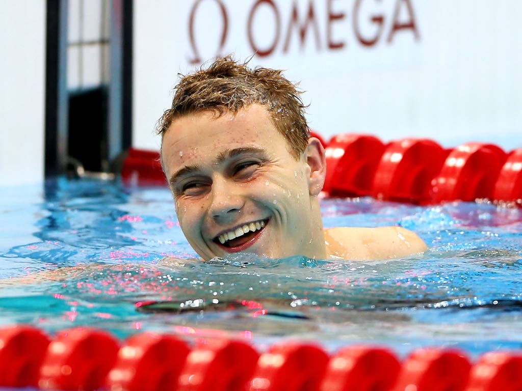 Oliver Hynd after winning gold