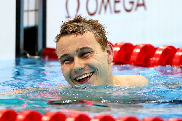 Oliver Hynd after winning gold