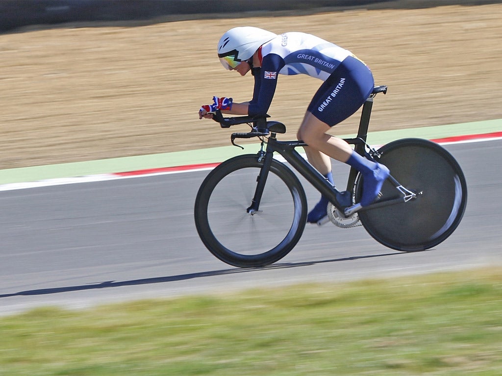 Sarah Storey powers to victory at Brands Hatch yesterday