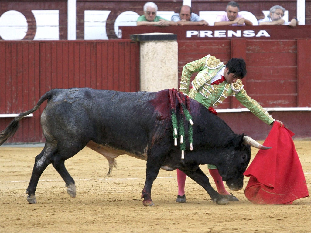 Animal-rights activists have long criticised bullfighting, which has been banned from TV in Spain since 2009