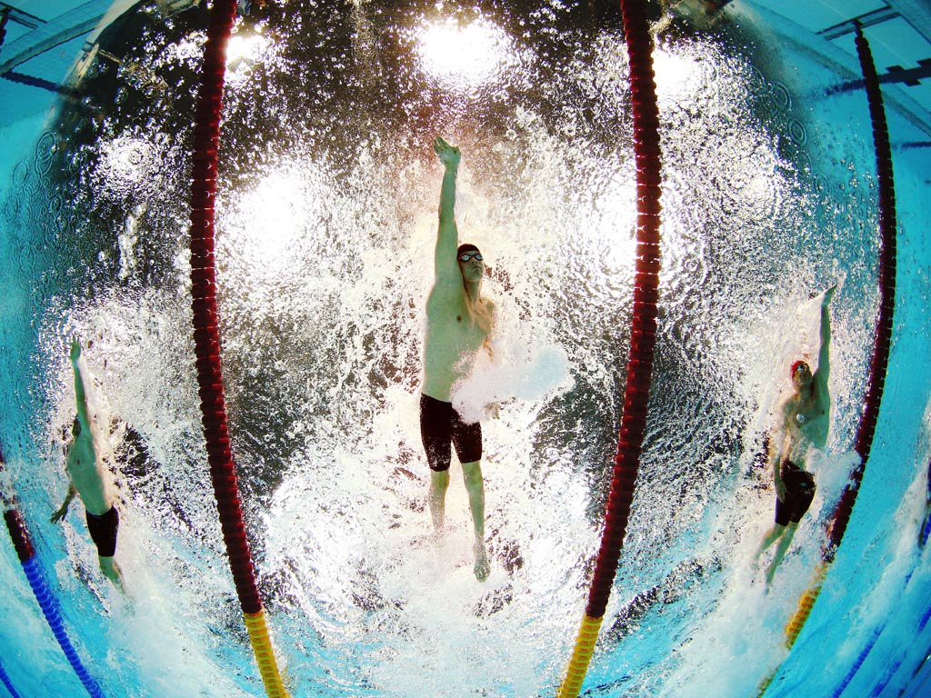 Josef Craig in action in the pool