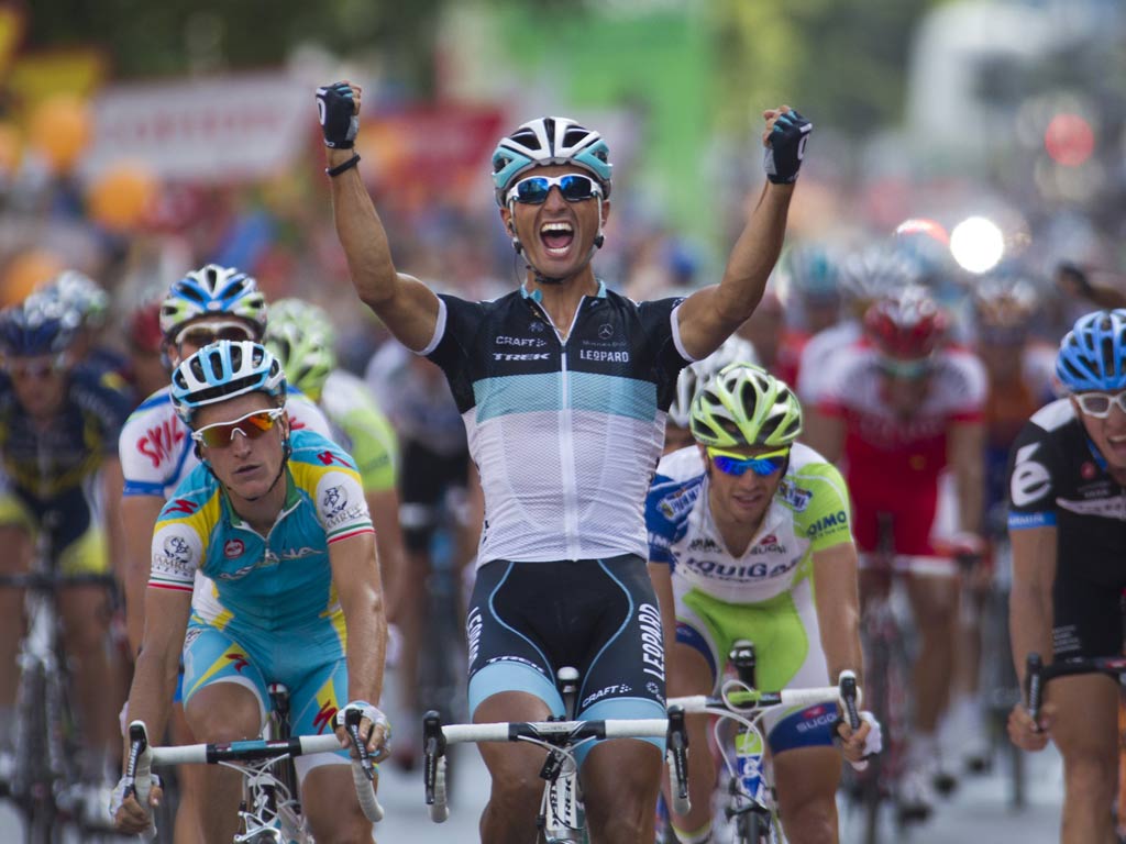 Daniele Bennati wins stage 18 of the Tour of Spain