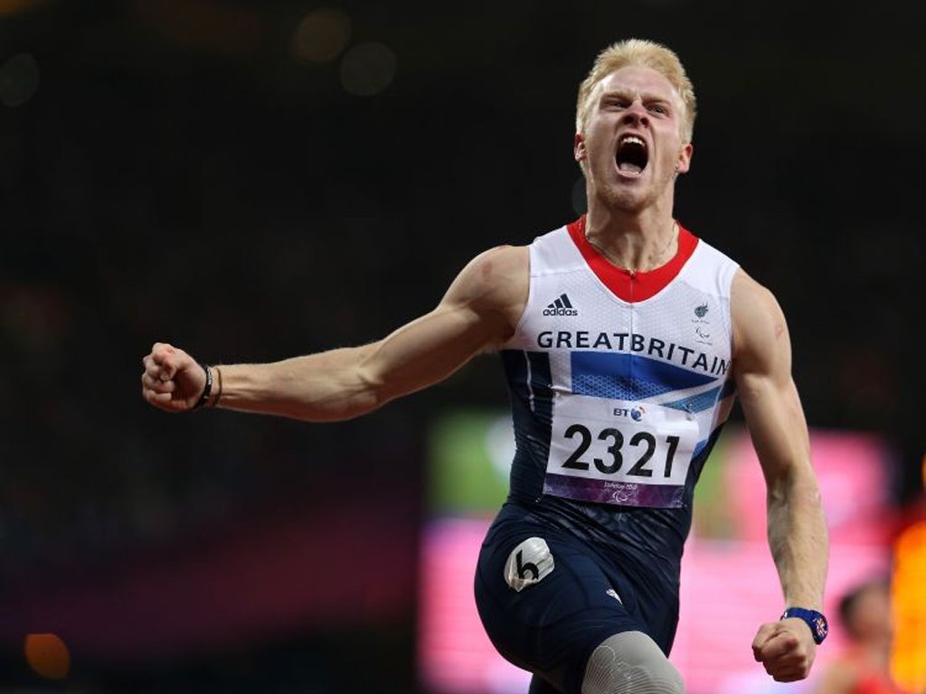Peacock triumphed over his fellow bladerunners in the T44 100m with a record time of 10.90 seconds on Thursday night