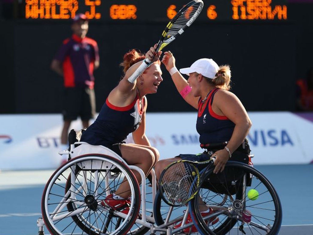 Jordanne Whiley and Lucy Shuker spent over three hours on court