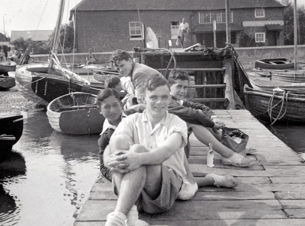 The codebreaker Alan Turing (centre) relaxes with friends before his Bletchley Park days during the Second World War
