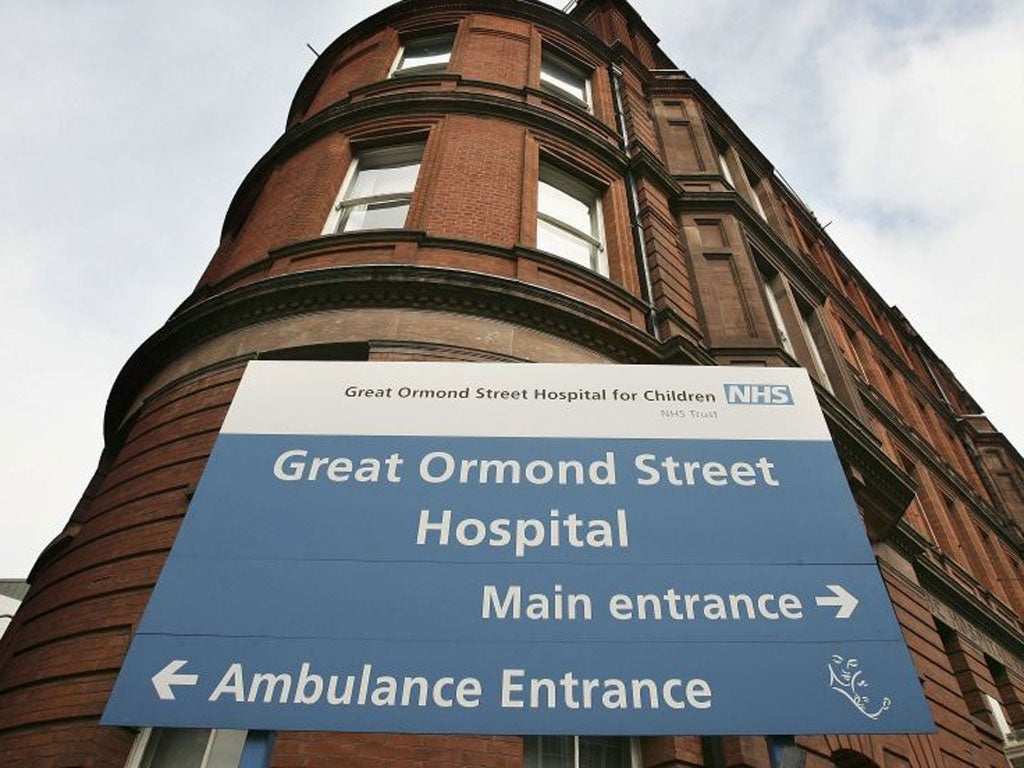 Police were called to Great Ormond Street Hospital in London yesterday after a report that up to 20 wrapped presents were taken