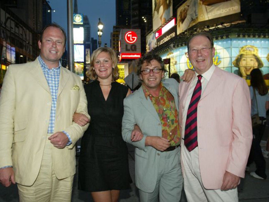 The ‘Bargain Hunt’ team, from the left, James Braxton, Kate Bliss, Michael Hogben and Barby