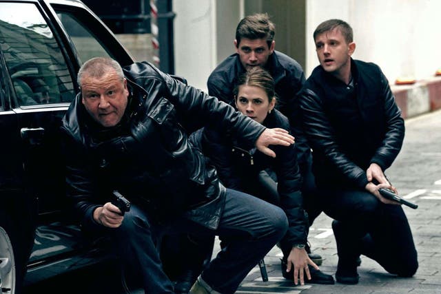 Modern times: Ray Winstone, far left, and Ben Drew, far right, take over as the tough London coppers