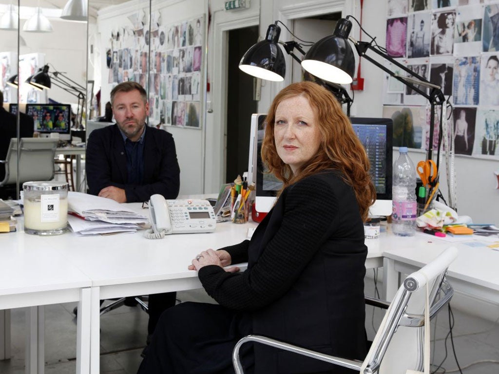 London calling: Justin Thornton and Thea Bregazzi in their studio