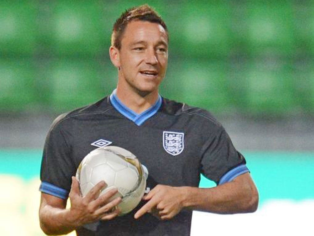 John Terry: The defender played on after injuring an ankle against
Moldova