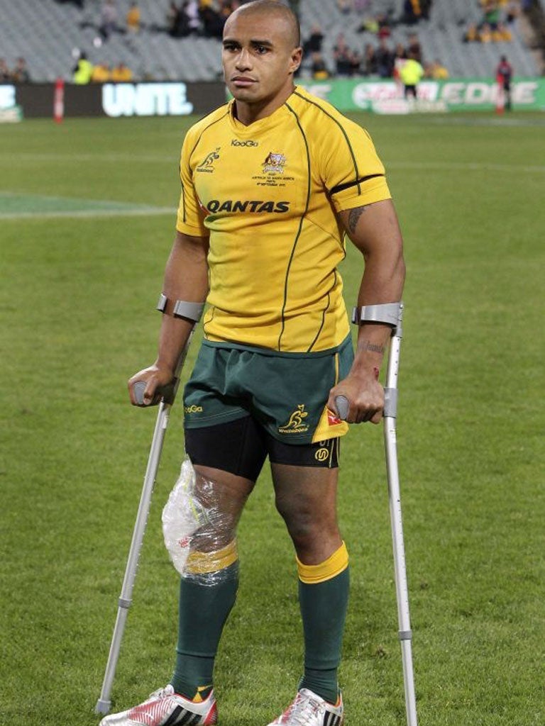 Will Genia sustained a serious knee injury against South Africa