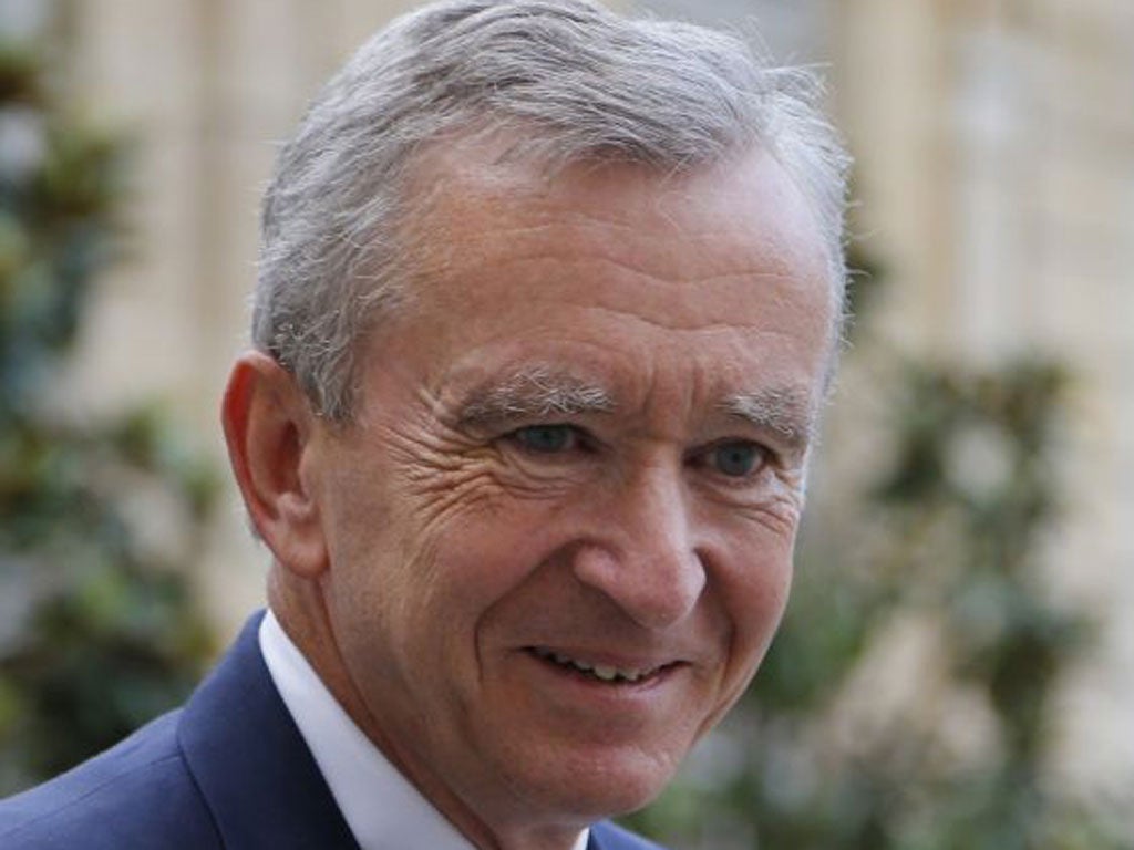 Bernard Arnault: He is the richest man in France with an estimated
fortune of €32bn