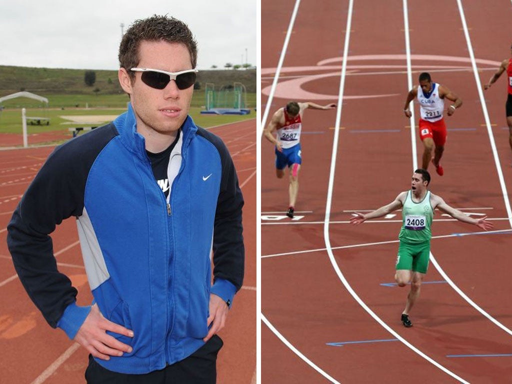 Jason Smyth narrowly missed qualifying for the Olympics but went on to win 100m and 200m gold at the Paralympics