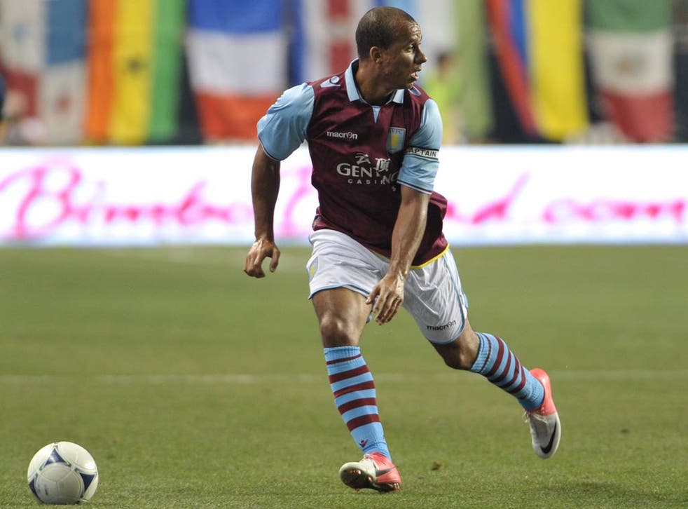 Aston Villa striker Gabriel Agbonlahor 