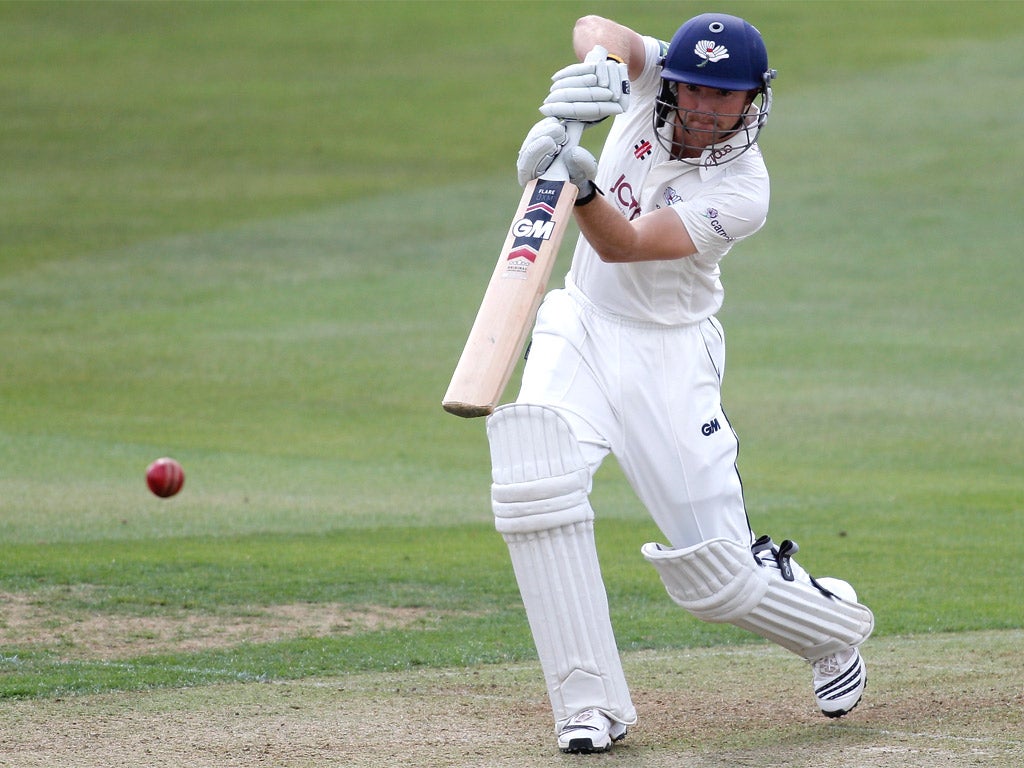 Yorkshire's Adam Lyth smashed 67 from 69 balls against Essex