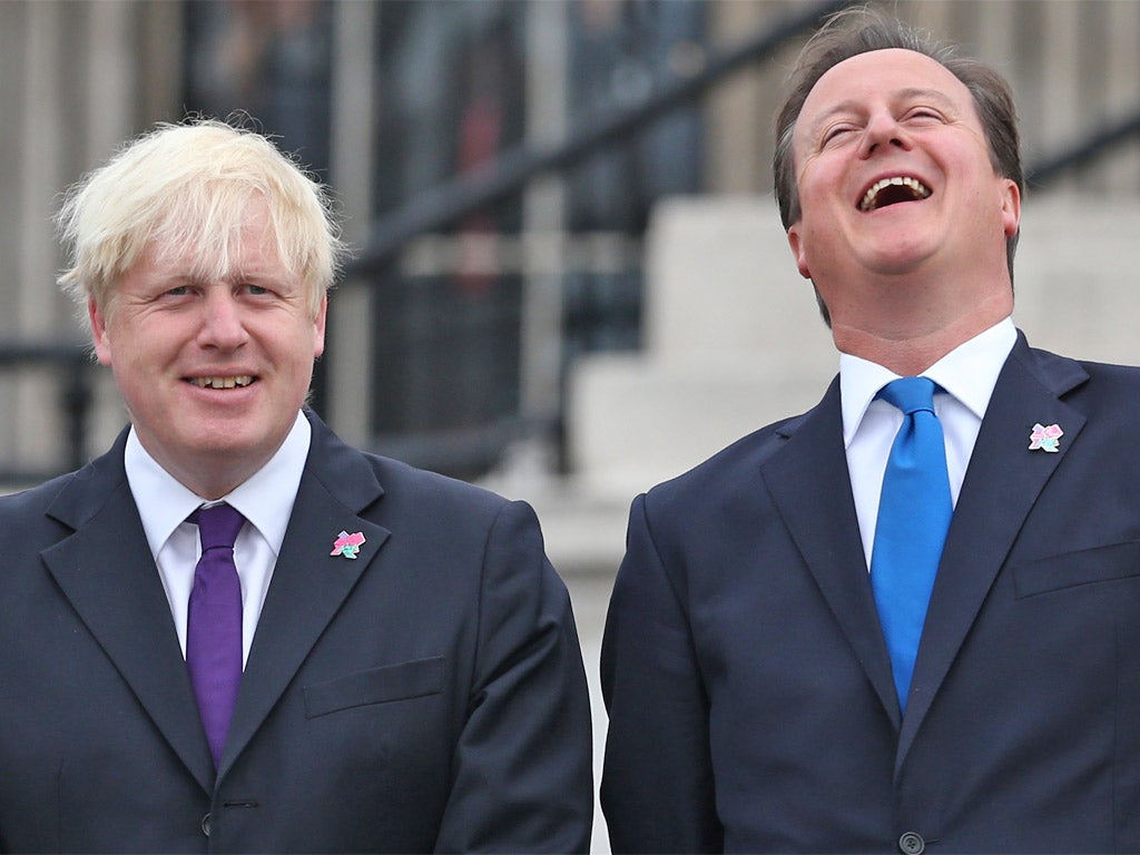 Smile, though your heart is breaking: Boris Johnson and an upstaged David Cameron