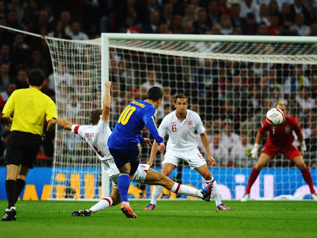 <p><strong>Joe Hart</strong></p>
<p>Could do nothing with Konoplianka's brilliant goal, but was otherwise on top of his all-round game. 6/10</p>