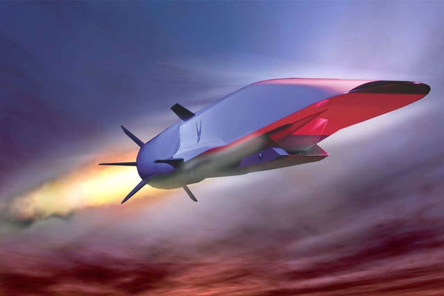 An artist's impression of Boeing's X-51A Waverider