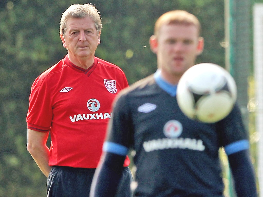 The England manager, Roy Hodgson, with the player he most wants 'back in the fold'