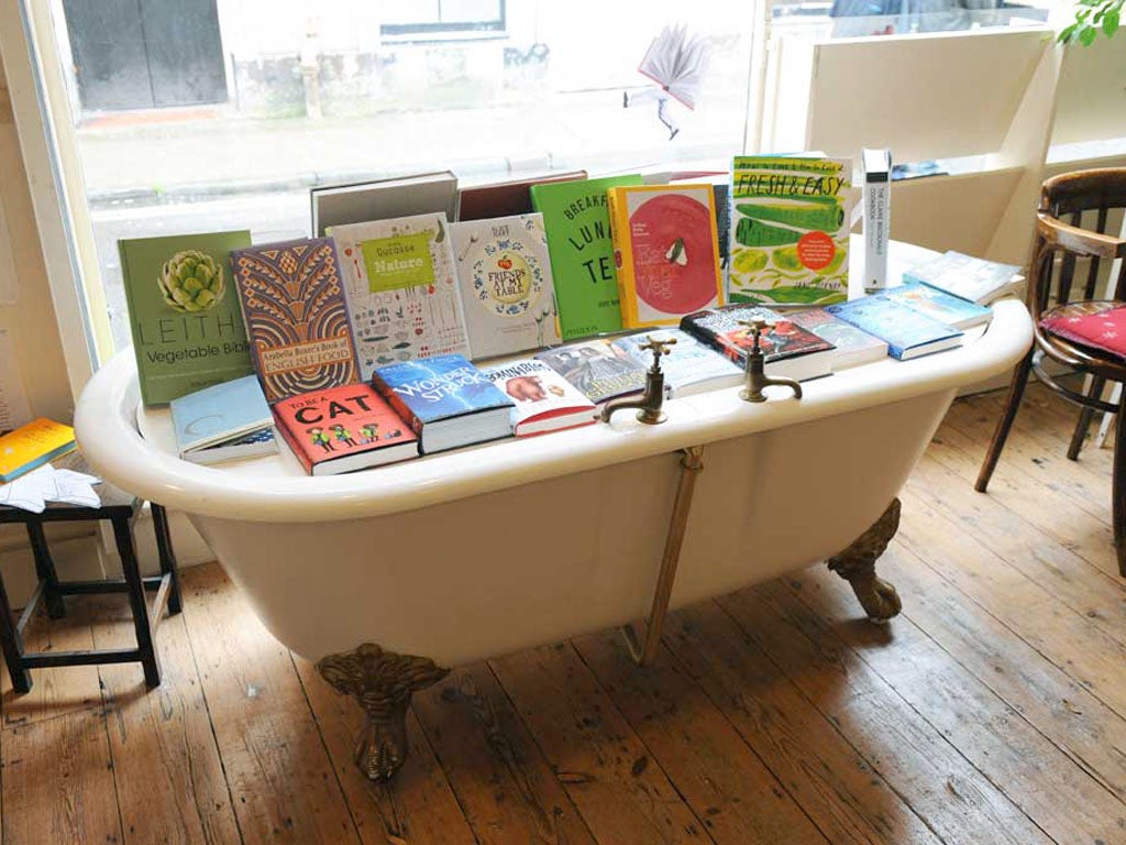 Mr B's Emporium features a bathful of books