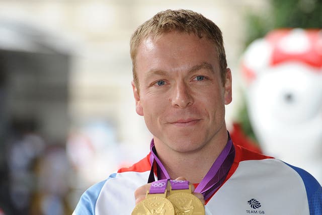 Sir Chris won two gold medals at the London 2012 Games, taking his Olympic gold medal total to six