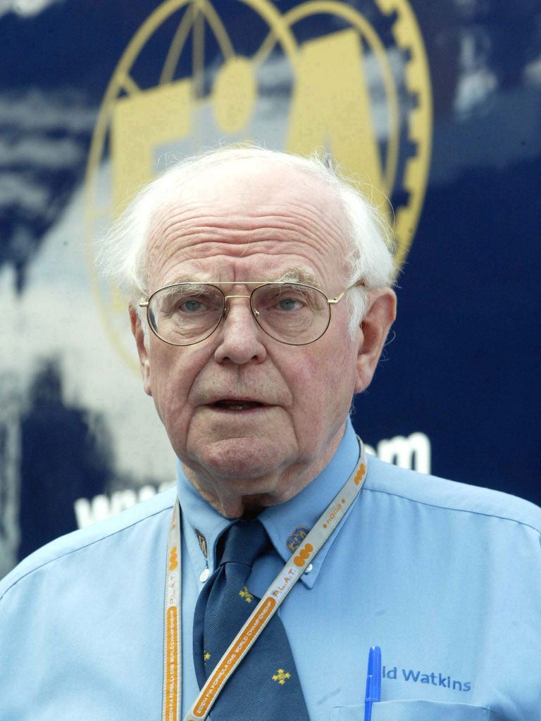 Watkins was Formula One on-track surgeon for 26 years from 1978 through to 2004