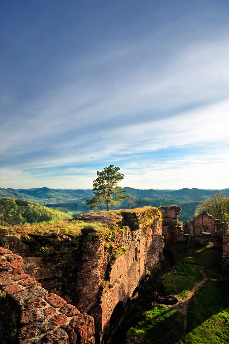 Risks of a walk in the Rhineland: Neuscharfeneck Castle