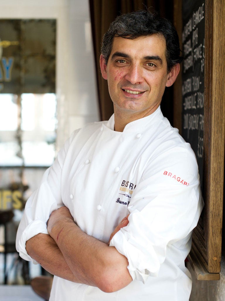 Bruno Loubet, known for his unpretentious French cooking: 'cheese, charcuterie and bread are my pleasures - i'm a typical frenchman'