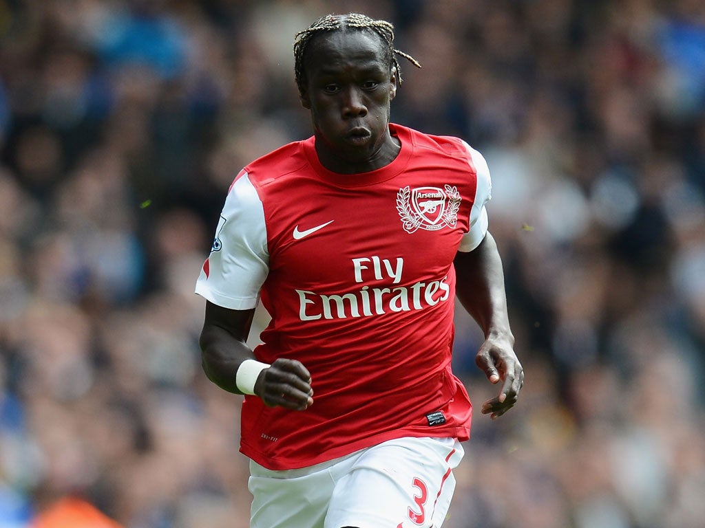 Wenger argued Sagna (pictured) is happier at Arsenal than those words suggested: 'I expect him to stay because the interview does not really reflect what he thinks.'