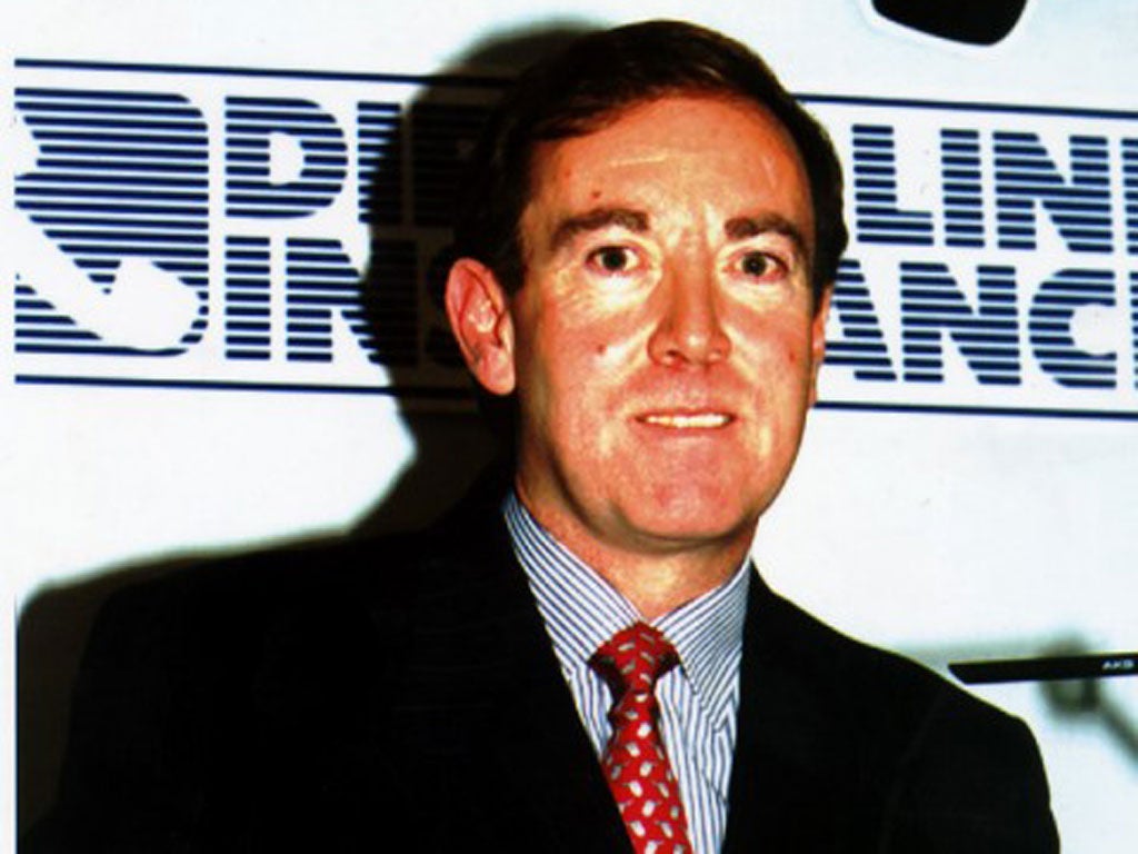 Direct Line’s founder Peter Wood pictured in 1995