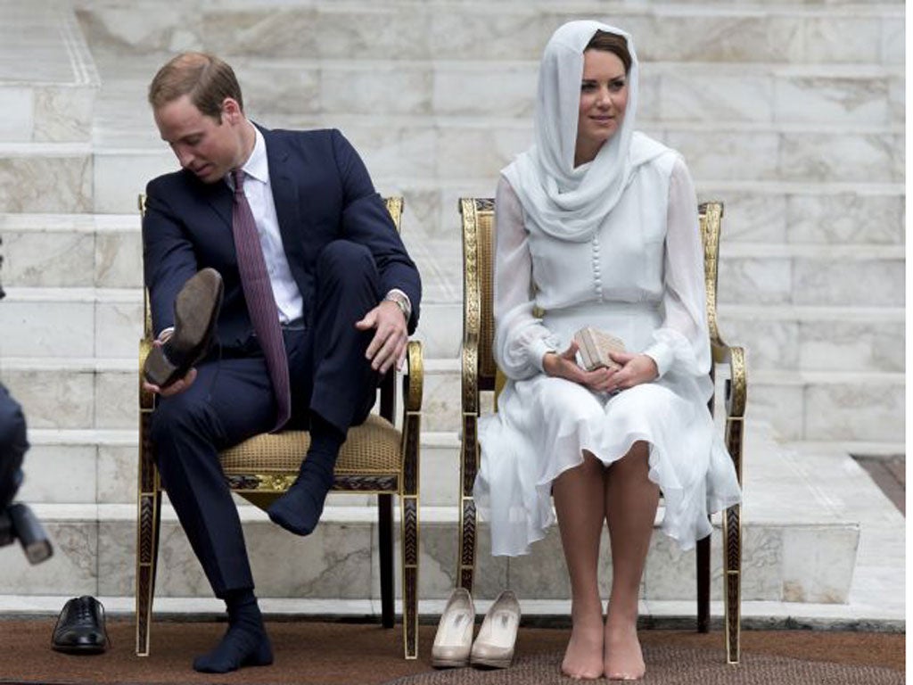 The Duke and Duchess of Cambridge in Kuala Lumpur, Malaysia, yesterday