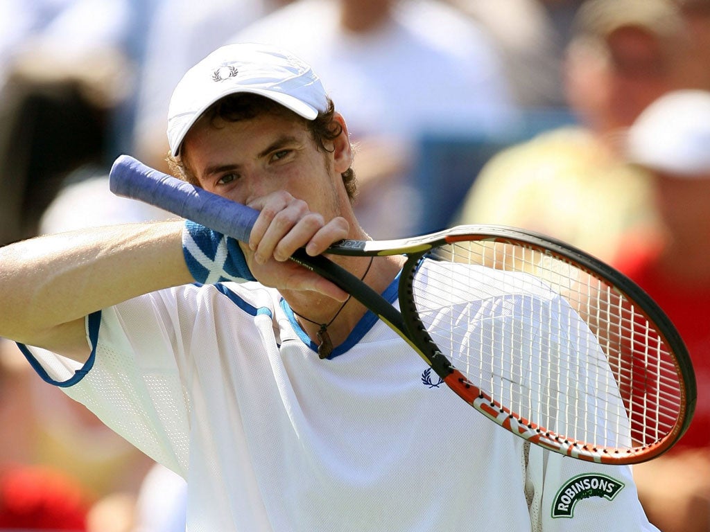 Hot-headed: Andy Murray in 2006, when he alienated a lot of English fans