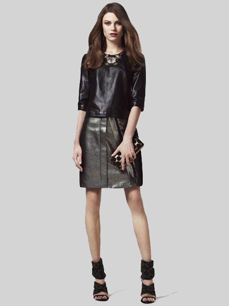 Leather top £150, Iris & Ink, theoutnet.com