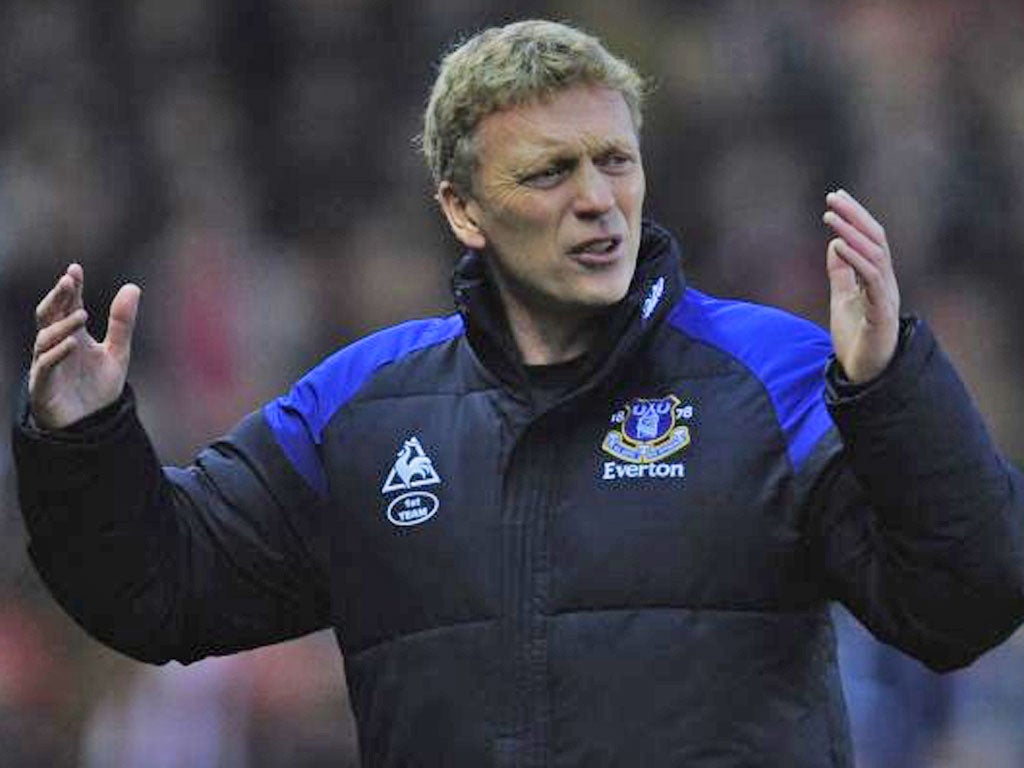 David Moyes: The Everton manager has praised the progress of the Magpies