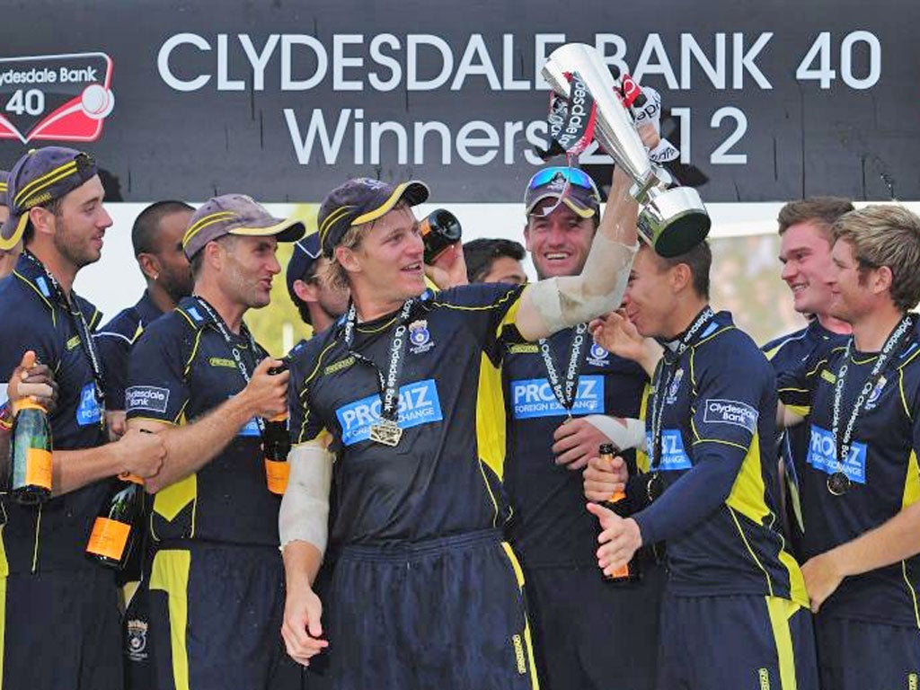 Hampshire get their hands on the CB40 trophy