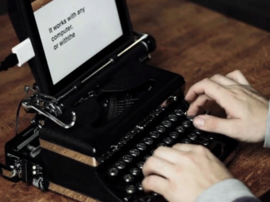 A new romance between typewriters and latest technology