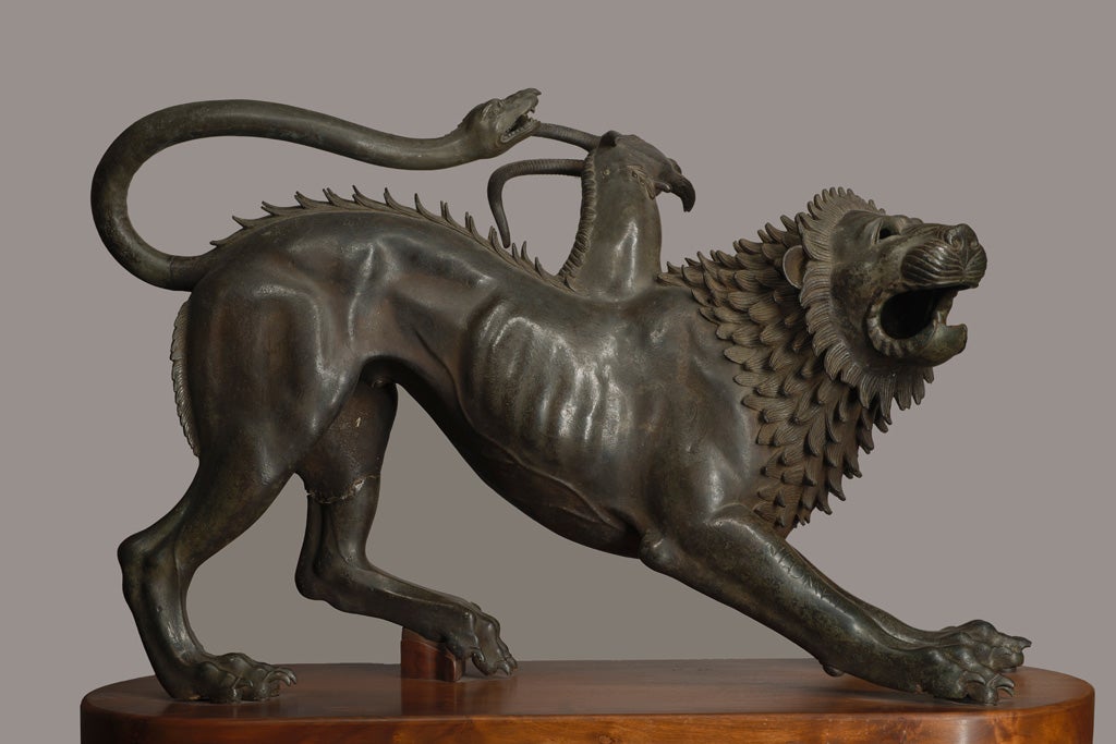 Key. 40 Chimera of Arezzo, Etruscan, c. 400 BCE Bronze, 78.5 x 129 cm Soprintendenza per i Beni Archeologici della Toscana