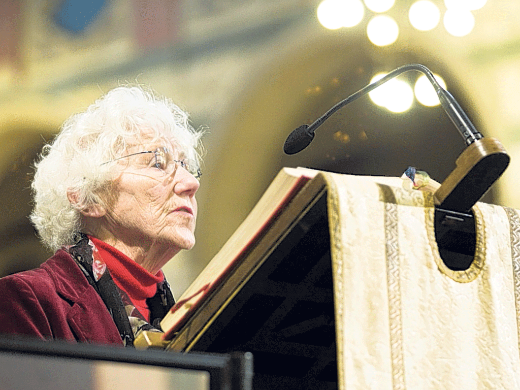 Nevile during a mass in Westminster Cathedral in January for CAFOD's 50th anniversary